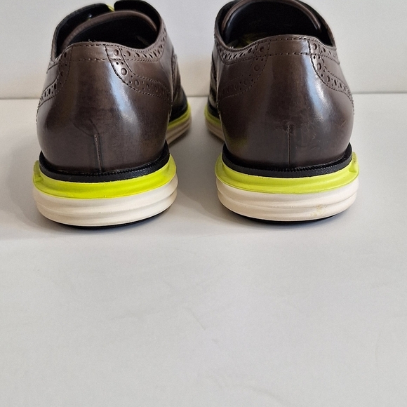 Cole Haan Oxford Original Grand Quiet Shade Lux Leather Brogue Wingtip Shoes- 8 - Picture 6 of 15